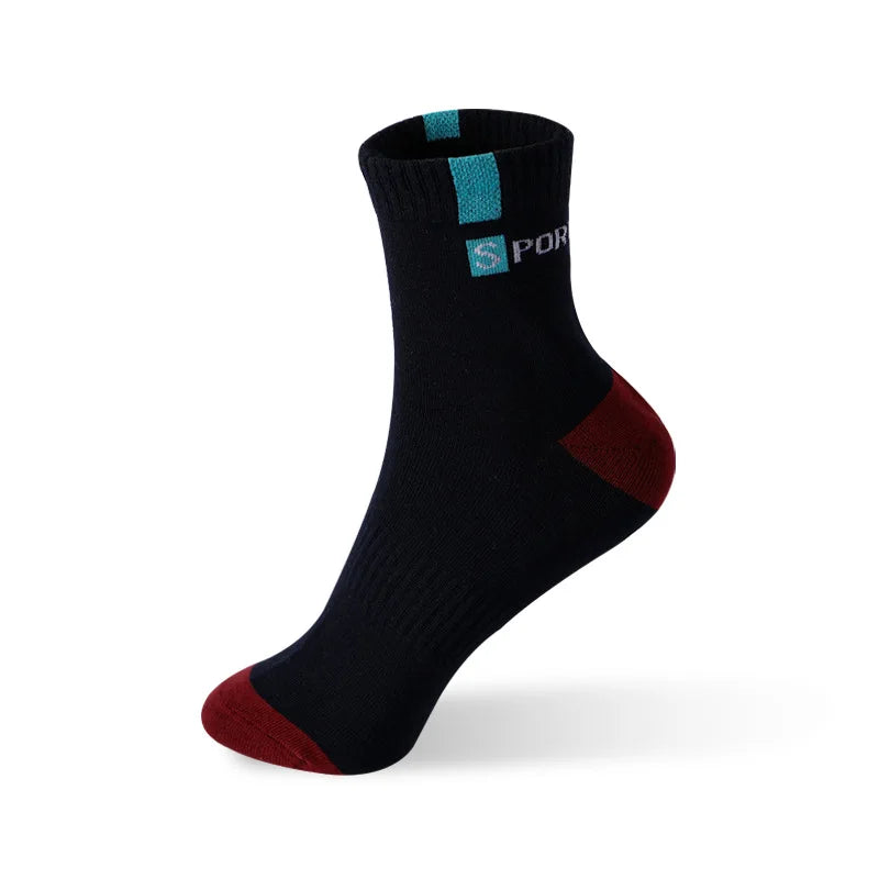 5/10 Pairs Men’s Bamboo Fiber Sports Socks – Breathable Cotton Crew Socks - 3KDyn